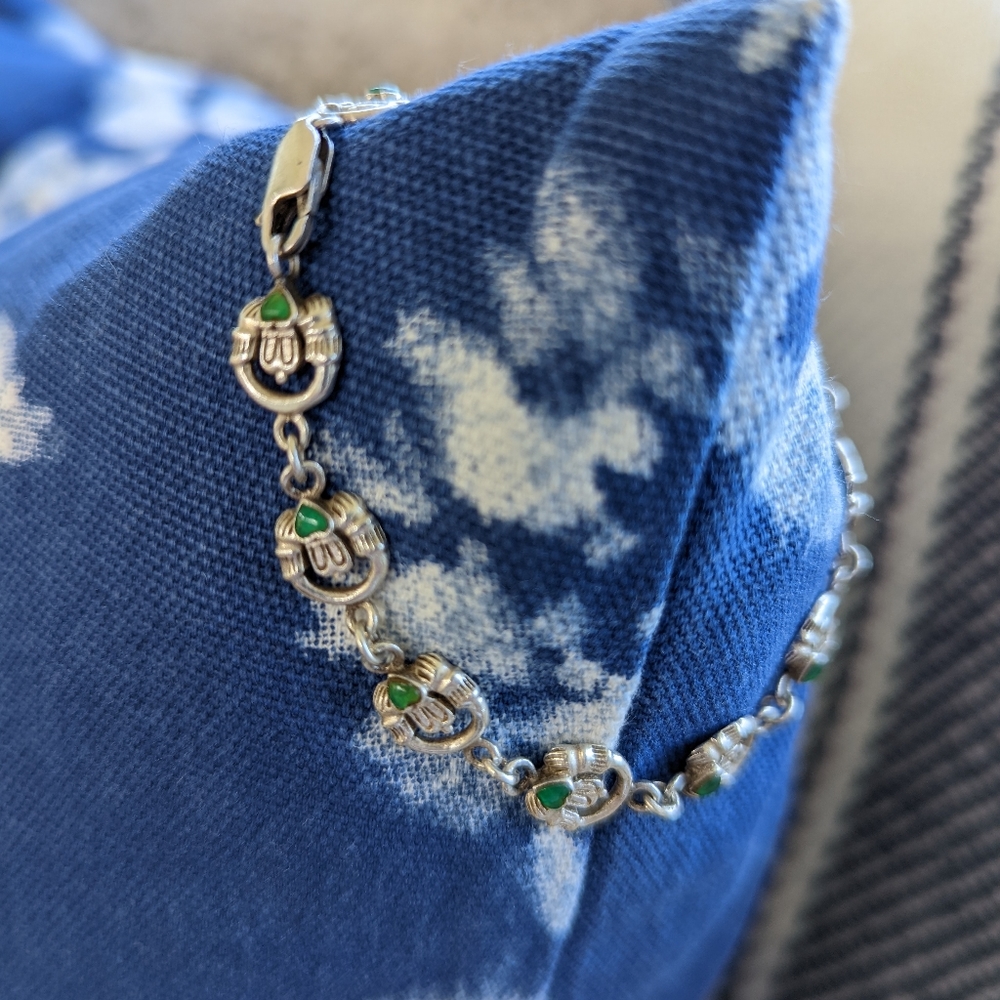 Sterling Silver Claddagh bracelet